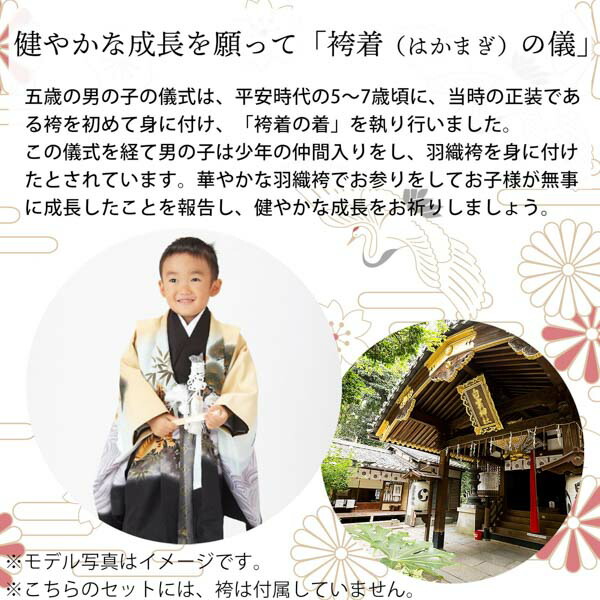 七五三　男の子　着物3点セットアンサンブル  ms21ー654 七五三 着物 男の子 3歳〜5歳 羽織・着物アンサンブル 「白 雲