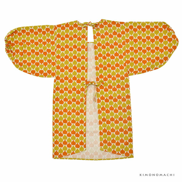 Apron Story パイピング割烹着【ORACA】久留米織 割ぽう着 日本