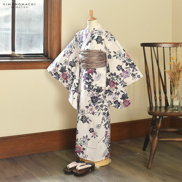 浴衣 子供 女の子 子供浴衣セット（浴衣＋帯） 浴衣2点セット