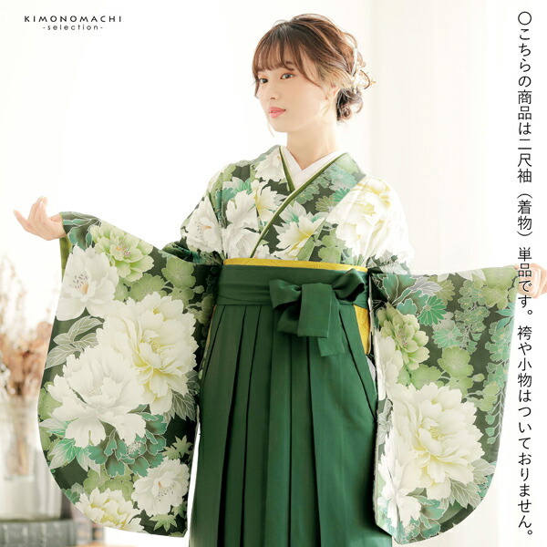 二尺袖 着物 レディース お仕立て上がり 洗える着物 緑黒ぼかし・菊に藤 楽天市場】二尺袖 着物 単品 レディース お仕立て上がり 洗える
