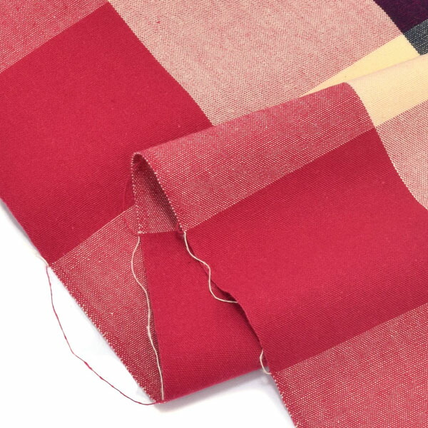 伊勢木綿 洗える着物 単品「六升格子 薄卵色×中紅×紺」お仕立て上がり 木綿きもの 日本製 三重県 伝統工芸品 単衣 綿 カジュアル チェック 小紋 レディース キモノ kimono【メール便不可】 伊勢木綿 洗える着物 単品「六升格子 薄卵色×中紅×紺」お仕立て上がり