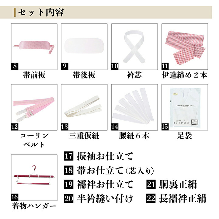 未仕立て 振袖 22点セット「カランコエ 白 ...の詳細画像2