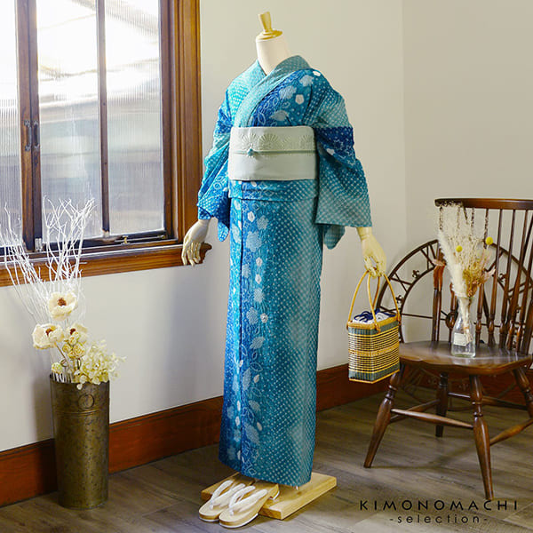 専用出品　絞り　浴衣 中古】 夏物 本場有松鳴海絞り 浴衣 リサイクル 有松 ゆかた