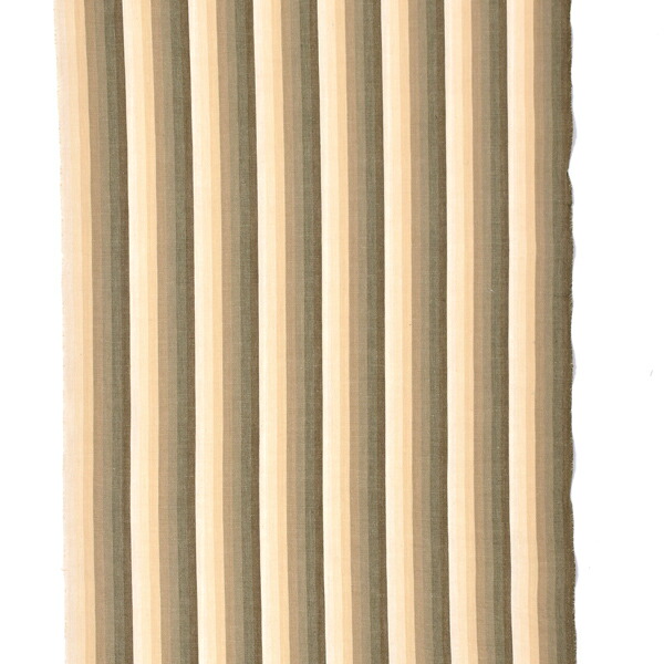 伊勢木綿 洗える着物 反物 レディース「かつお縞 サンドベージュ」未