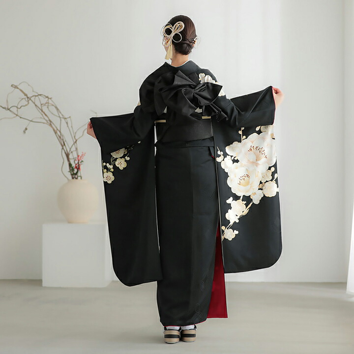 振袖　未仕立て　正絹　成人式 未仕立て 振袖 22点セット「OLD&NEW 振袖仮絵羽 OLD&NEW 牡丹