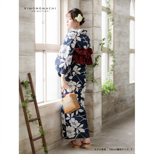 Sweet Lily 花柄 浴衣反物 ネイビー スイートリリー 浴衣 商品一覧 - 京都きもの町 - 売れ筋通販
