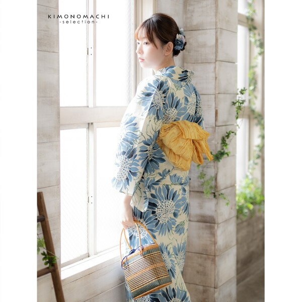 キャンディママ様　大人の女性に　木綿の浴衣　可憐な藤花が綺麗　フリーサイズ 浴衣 レディース 女性 仕立上がり フリーサイズ 夏祭り 花火大会