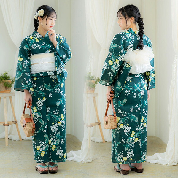KIMONOMACHI 浴衣 レディース 大人 女性浴衣単品 大きいサイズ