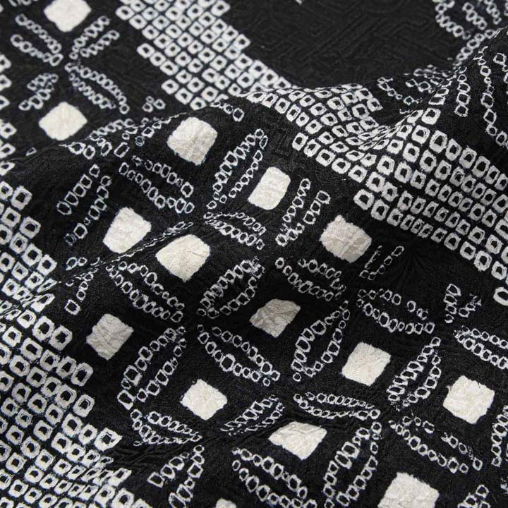 未仕立て 振袖 22点セット「総絞り 黒 牡丹に藤」仮絵羽 振り袖 正絹 着物 ブランド振袖 成人式 結婚式 結納 パーティー 晴れ着 【メール便不可】