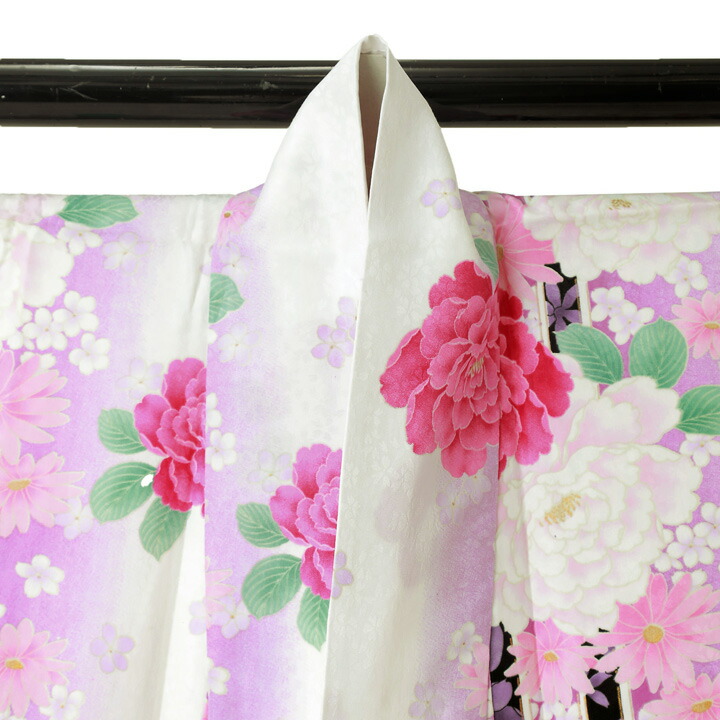 (中古品)仕立て上がり 振袖「花尽くし 白」貸衣装処分 レンタル処分品 成人式(メール便不可)ss2512fml20_4