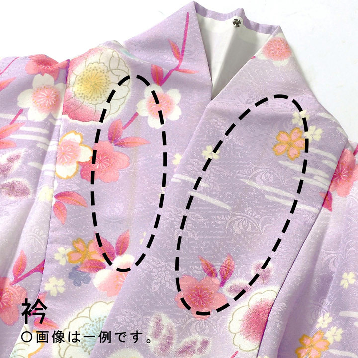 Ｓ大きいサイズお仕立て上がり正絹振袖　ピンク、藤色地に花柄　総絞り 中古品)仕立て上がり 振袖「しだれ桜 水面 淡紅藤色」貸衣装処分