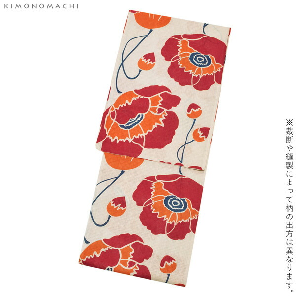 浴衣 単品 女性用 綿 4L 赤色 花柄 プラスサイズゆかた NO41925 浴衣 単品 女性用 綿 4L 赤色 花柄 プラスサイズゆかた NO41925