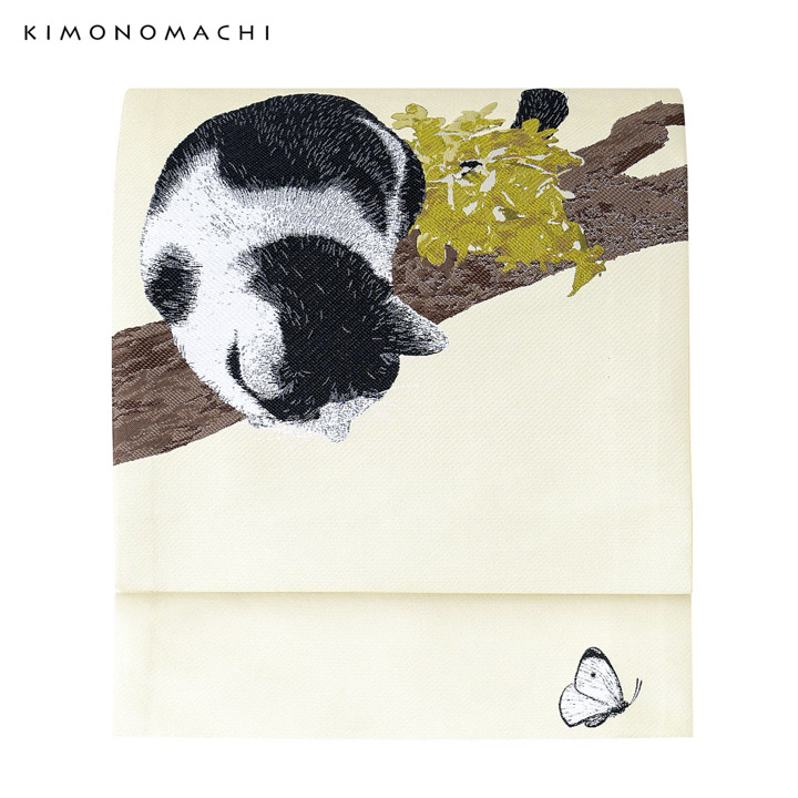 KIMONOMACHI 京袋帯 単品 数量限定 オリジナル「黒 アンティークローズ
