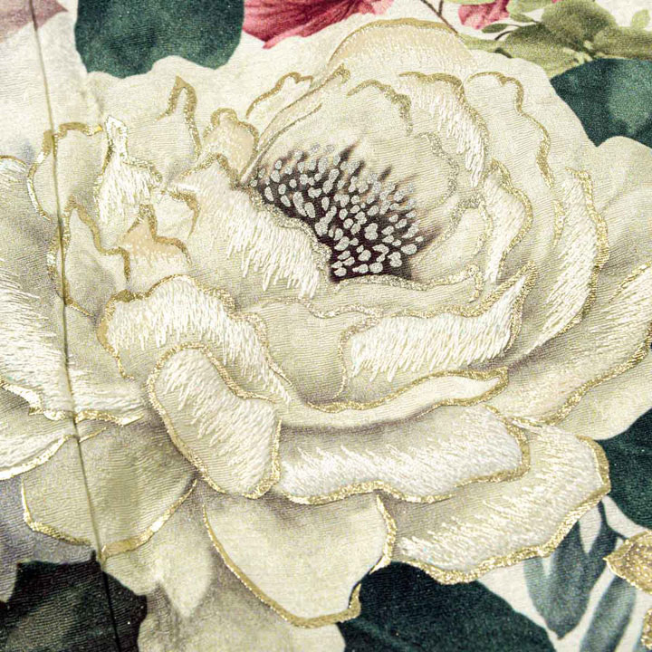 未仕立て 振袖 22点セット「FURURU 白 洋花のリース」仮絵羽 振り袖 正絹 着物 ブランド振袖 成人式 結婚式 結納 パーティー 晴れ着 【メール便不可】