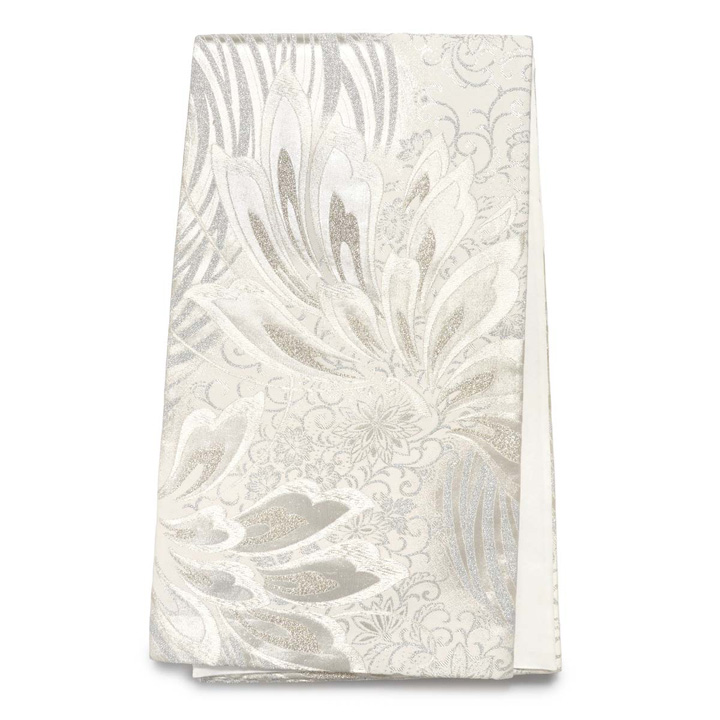 未仕立て 振袖 22点セット「FURURU 白 洋花のリース」仮絵羽 振り袖 正絹 着物 ブランド振袖 成人式 結婚式 結納 パーティー 晴れ着 【メール便不可】