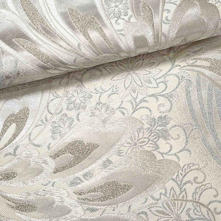 未仕立て 振袖 22点セット「FURURU 白 洋花のリース」仮絵羽 振り袖 正絹 着物 ブランド振袖 成人式 結婚式 結納 パーティー 晴れ着 【メール便不可】