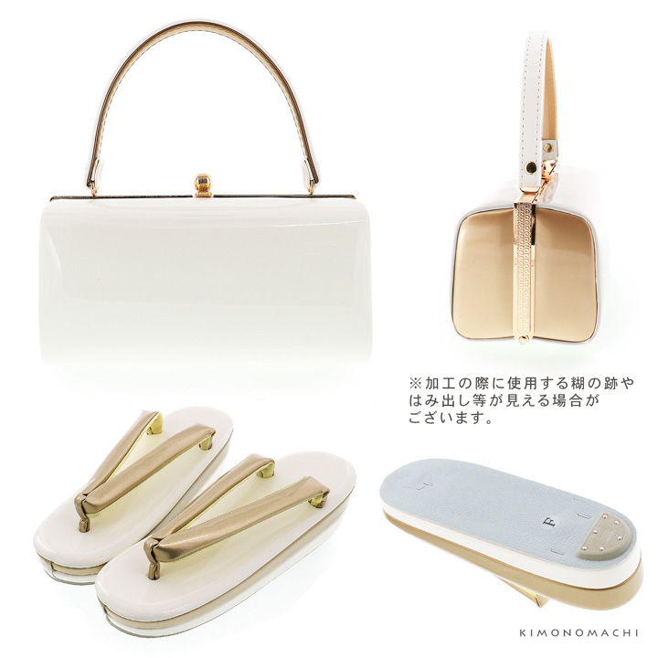 振袖 草履 バッグ 成人式「深藍×銀・黒×金・深紅×黒」Fサイズ レディース 振袖用草履バッグセット エナメル 無地 振袖 草履 バッグ【メール便不可】