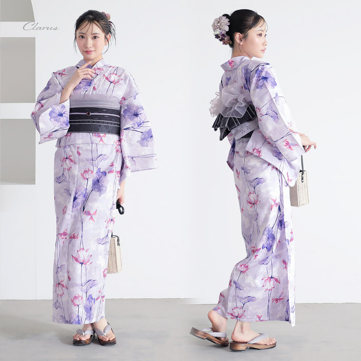 専用♡3点 KIMONOMACHI Clarus レディース 女性浴衣3点セット(浴衣+半幅