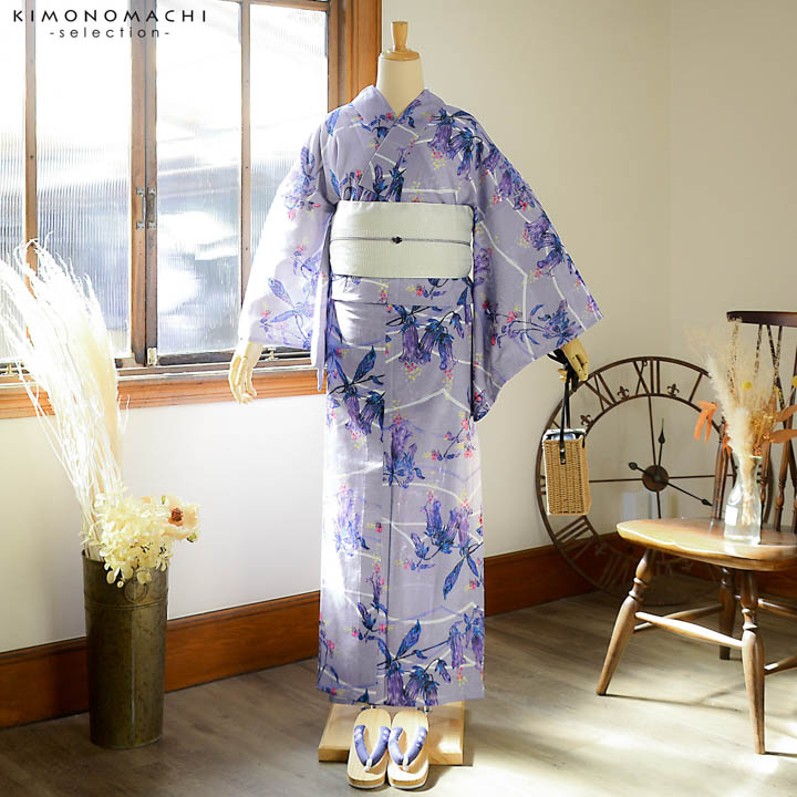 浴衣 レディース ブランド浴衣 単品「みすゞうた あけかたの花