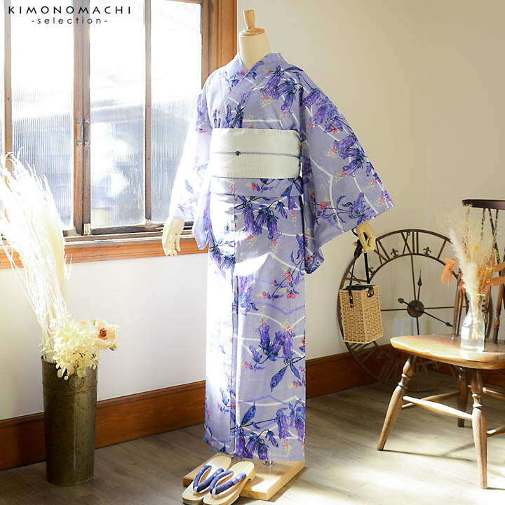 浴衣 レディース ブランド浴衣 単品「みすゞうた あけかたの花