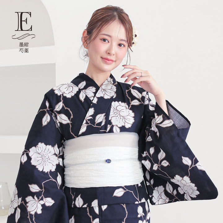 ◆大人ゆかた◆品ある紫陽花（あじさい）紺浴衣◆どなたでもお似合いになるシンプル柄 2025年最新】浴衣 紫陽花 紺の人気アイテム - メルカリ