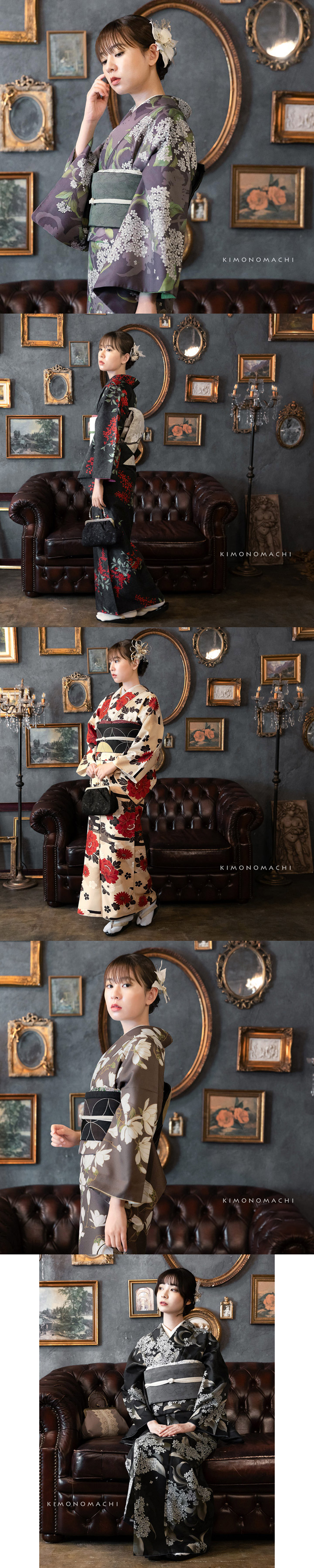 KIMONOMACHI オリジナル きもの福袋から飛び出た着物単品 3L/4L