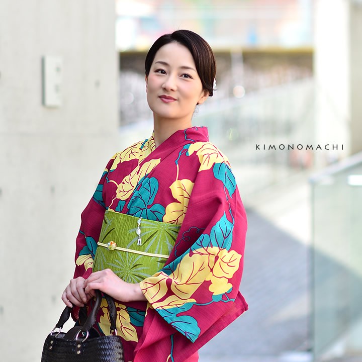 KIMONOMACHI （Prices down）浴衣 レディース 単品 ポリエステル