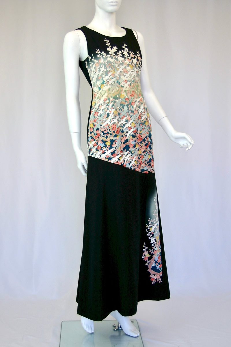 204 一点物の正絹留袖ドレス【着物リメイクドレス 和ドレス 結婚式