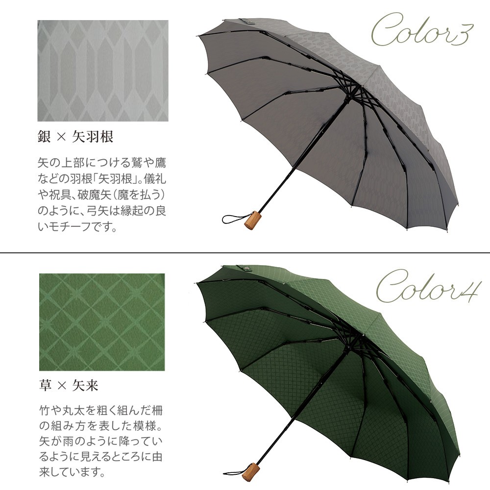 CELINE/晴れ雨兼用の折り畳み傘/黒×刺繍 そし