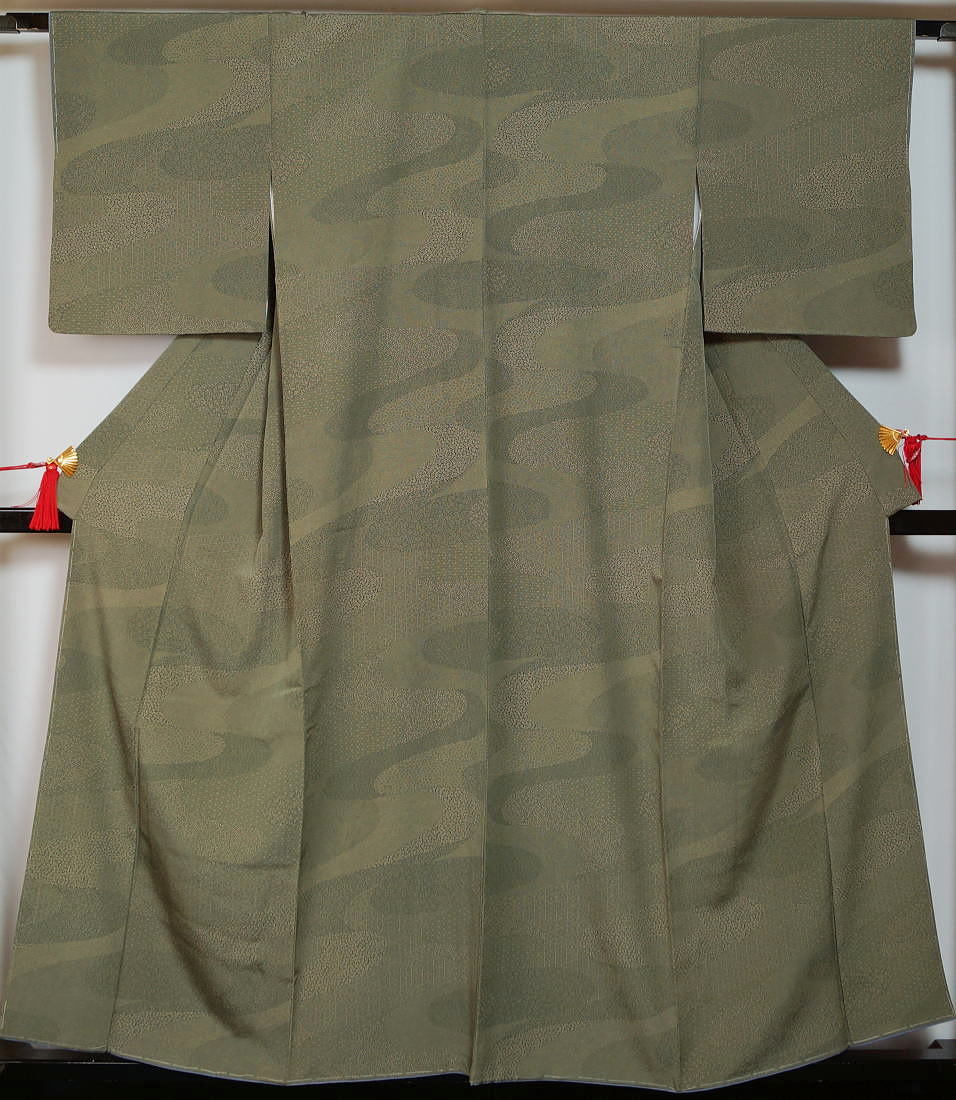 楽天 江戸小紋 未使用品 伊勢型 広幅 サイズ 流水取寄せ文様 小紋 送料無料 巾広 幅広 広巾 小紋 リサイクル着物 着物 リサイクル小紋 正絹 仕立て上がり 全国宅配無料 Kuljic Com