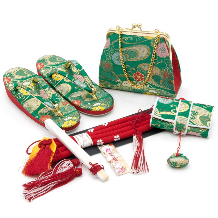 七五三7歳七歳結び帯単品女の子金飾り紐付き大サイズ