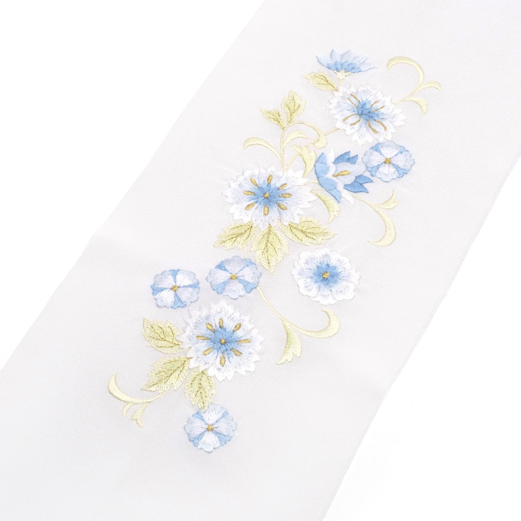 半襟 刺繍入り 豪華‼︎ 白×金 振袖用 婚礼用 桜模様 ※新品