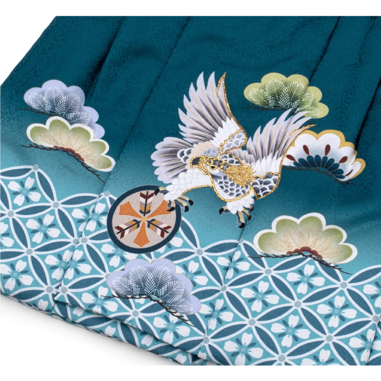 七五三 3歳 三歳 被布コート 単品 男の子 マリンブルー ブルー系