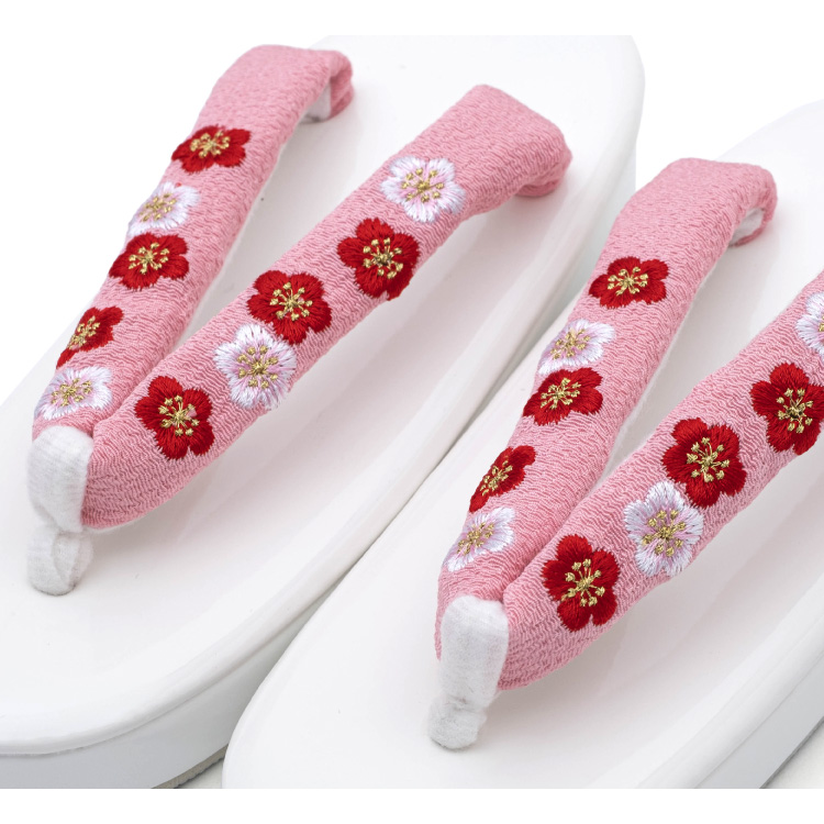 七五三 7歳 草履 女の子 Lサイズ 21cm 全4色 赤 レッド ピンク