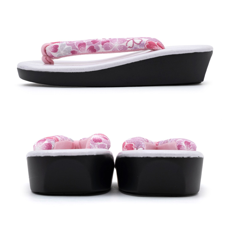 七五三 3歳 7歳 草履 女の子 白 ホワイト ピンク ウレタン草履 全4サイズ 16cm 18cm 20cm 22cm 7才 三歳 三才 753 子供草履 履物 着物 キッズ 子供 販売 購入