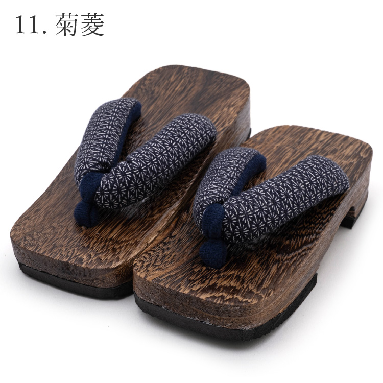 下駄 子供用 全10柄 18cm 19.5cm 21cm 茶色 ブラウン 和柄 着物 甚平 ゆかた 浴衣 キッズ 男の子 男児 桐