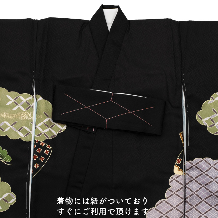 □男児　正絹　お宮参り.祝着.初着.鷹黒　美品 楽天市場】お宮参り 着物 男の子 絹 正絹 掛け着 産着 黒 親子鷹