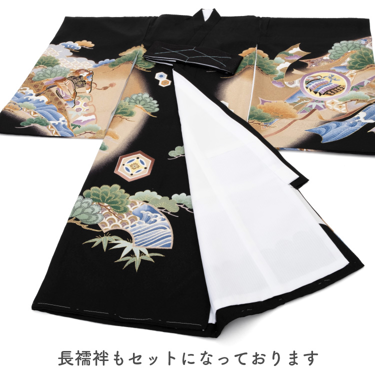 お宮参り 着物 男の子 初着 産着 正絹 白 鷹 虎 男児 祝着 掛け着 のしめ 一つ身 販売 購入 鷹 虎