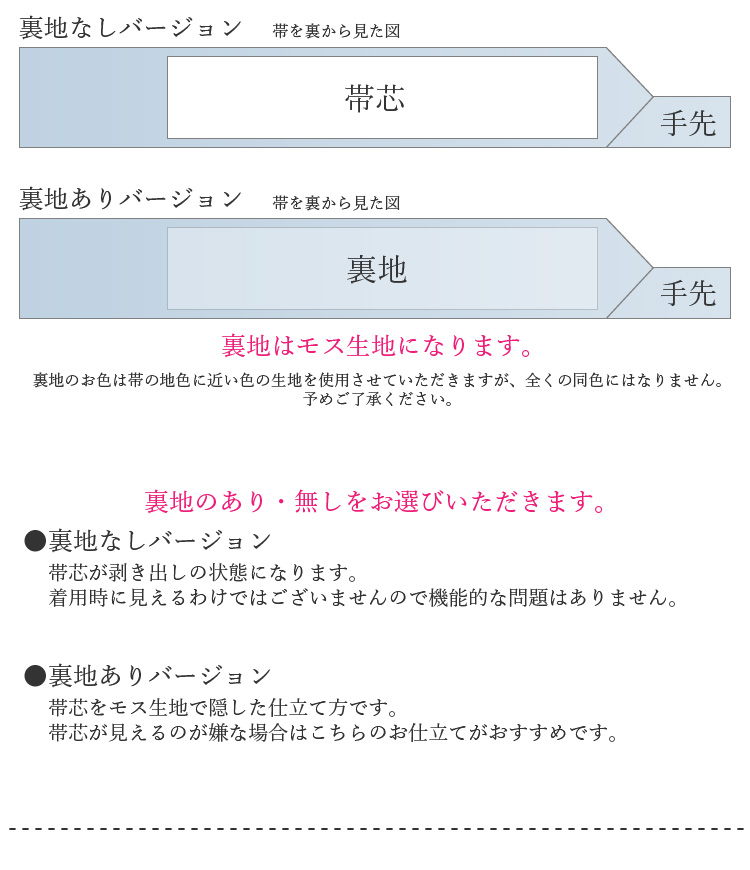 正絹 お仕立て 名古屋帯 松葉仕立て 九寸 帯 お誂え 着物 仕立て フル