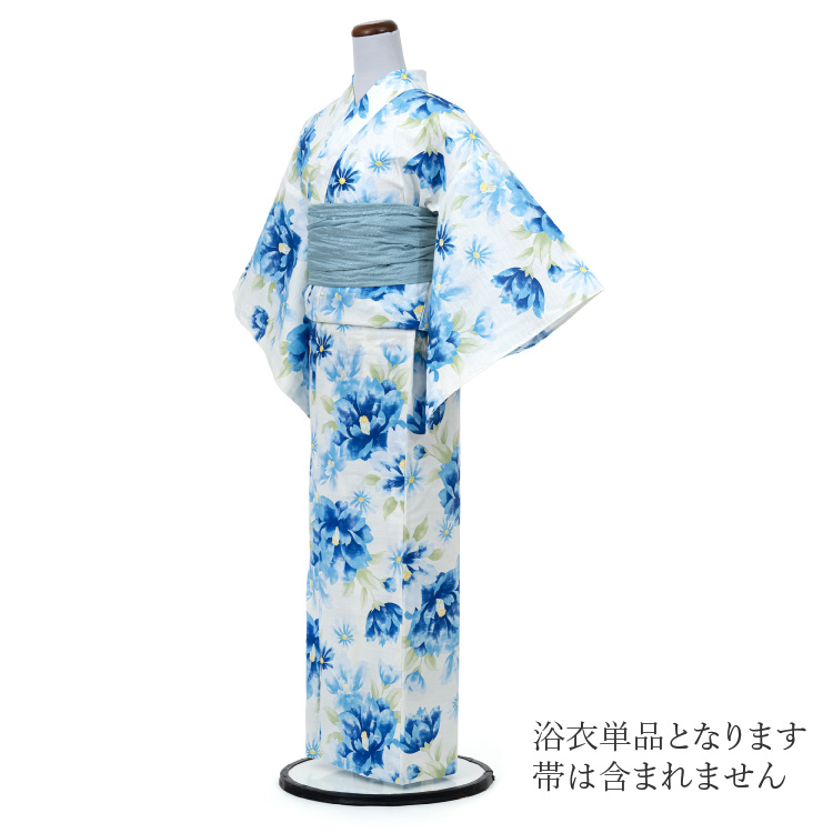 浴衣 レディース 女性用 夏日記 NATSUNIKKI 水色 ライトブルー 青系