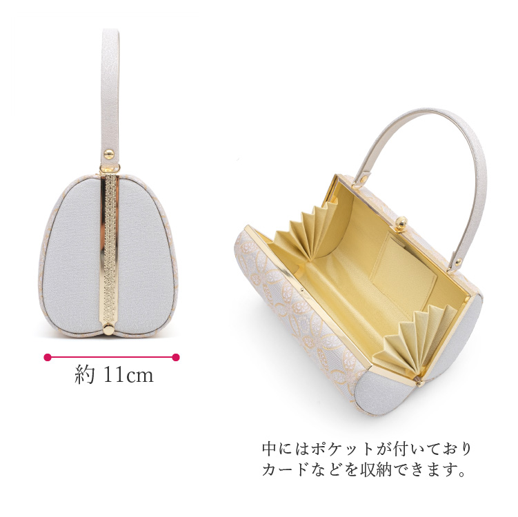 売り安い未使用！日本製・帯地・草履バッグセット(金色)(M寸)(A50) M寸
