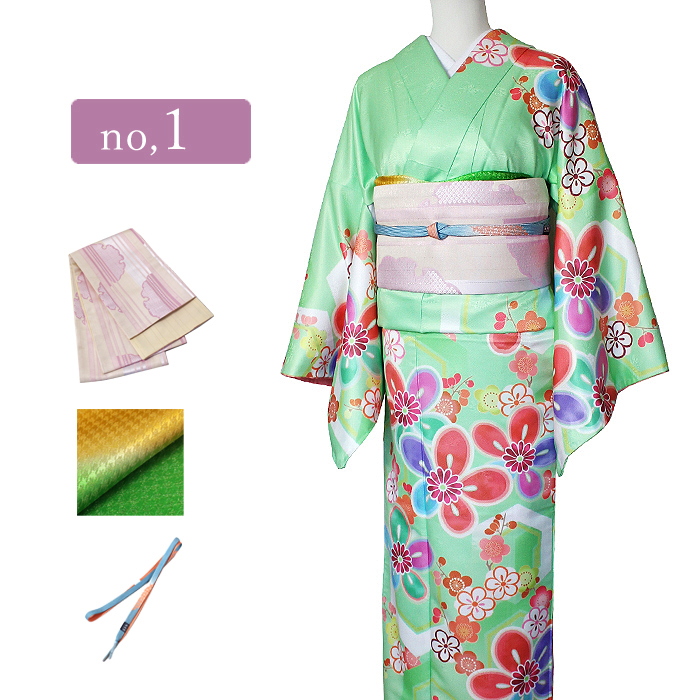 【美品】訪問着フルセット袋帯　帯揚げ　帯締め　結婚式　披露宴　七五三　入学式 H.L 訪問着 フルセット 18点 洗える 着物 帯 長襦袢 帯揚げ