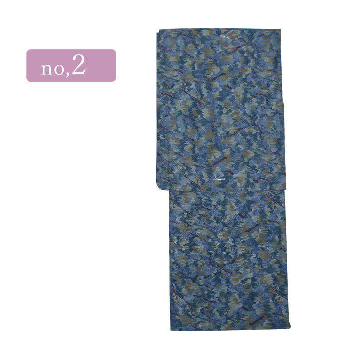 着物 大島紬風 大島風 単衣 小紋 トールサイズ 3L 春 秋 洗える着物