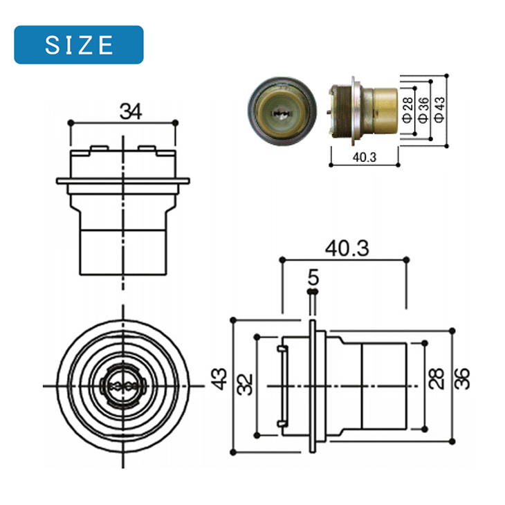 YKK AP 交換用シリンダー HH3K15735 <説明書付> 玄関ドア 錠 鍵 カギ