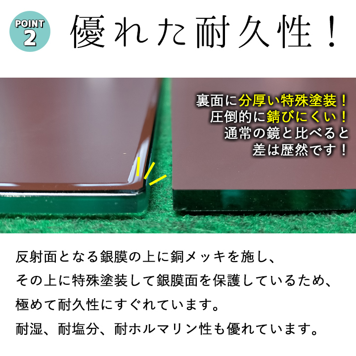 セントラル硝子 ミエミラークリーン 610×457mm 鏡 壁掛け ウォール