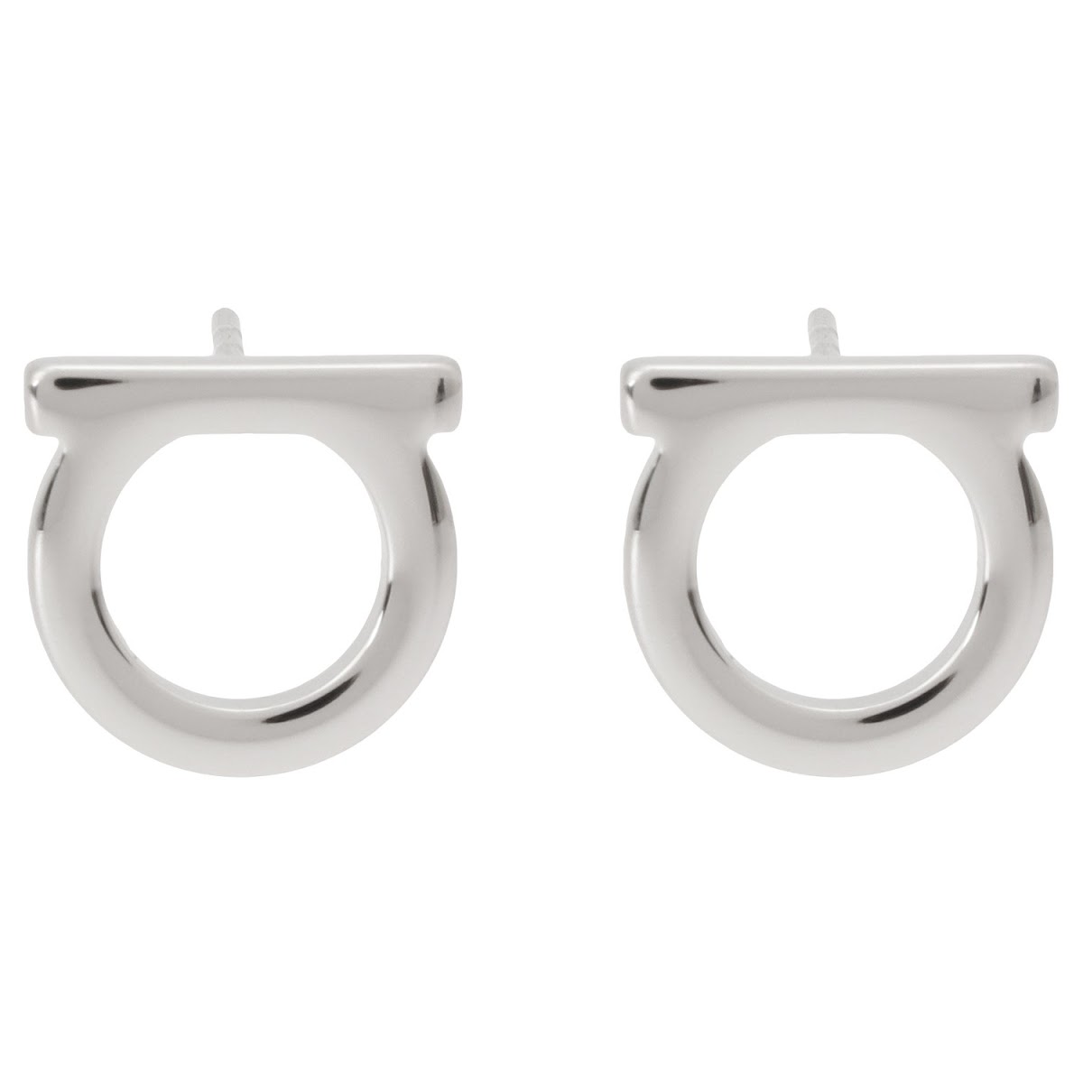 フェラガモ Ferragamo 696430 760119 002 ガンチーニ スタッド ピアス シルバー レディース アクセサリー GANCINI EARRING