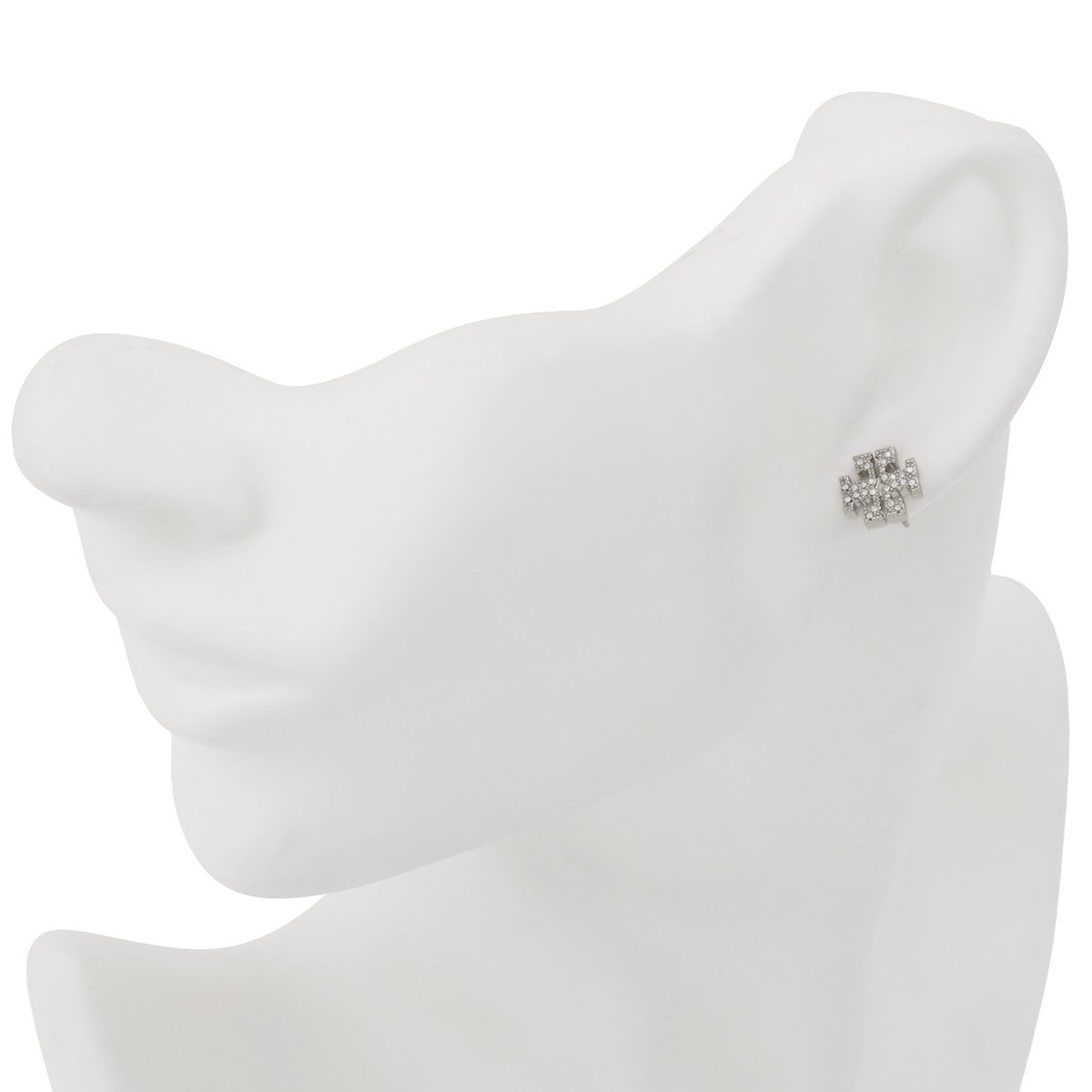 トリーバーチ Tory Burch 53423-042 キラ パヴェ スタッズ ピアス ダブルT ロゴ シルバー レディース アクセサリー Kira Pave Stud Earring