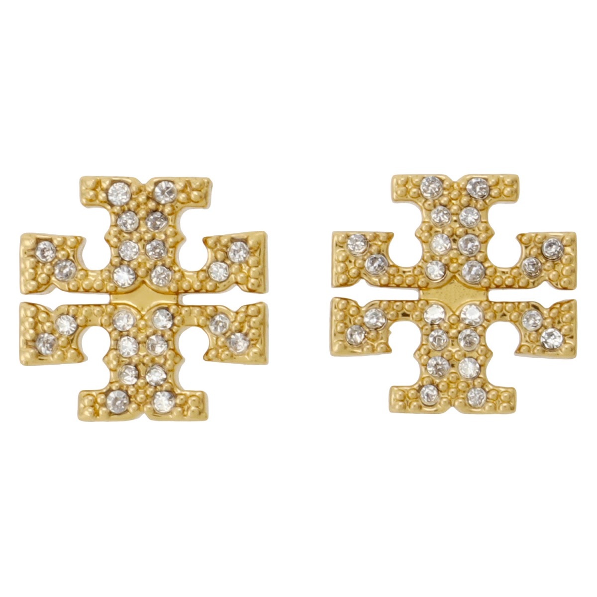 トリーバーチ Tory Burch 53423-783 キラ パヴェ スタッズ ピアス ダブルT ロゴ ゴールド レディース アクセサリー Kira Pave Stud Earring