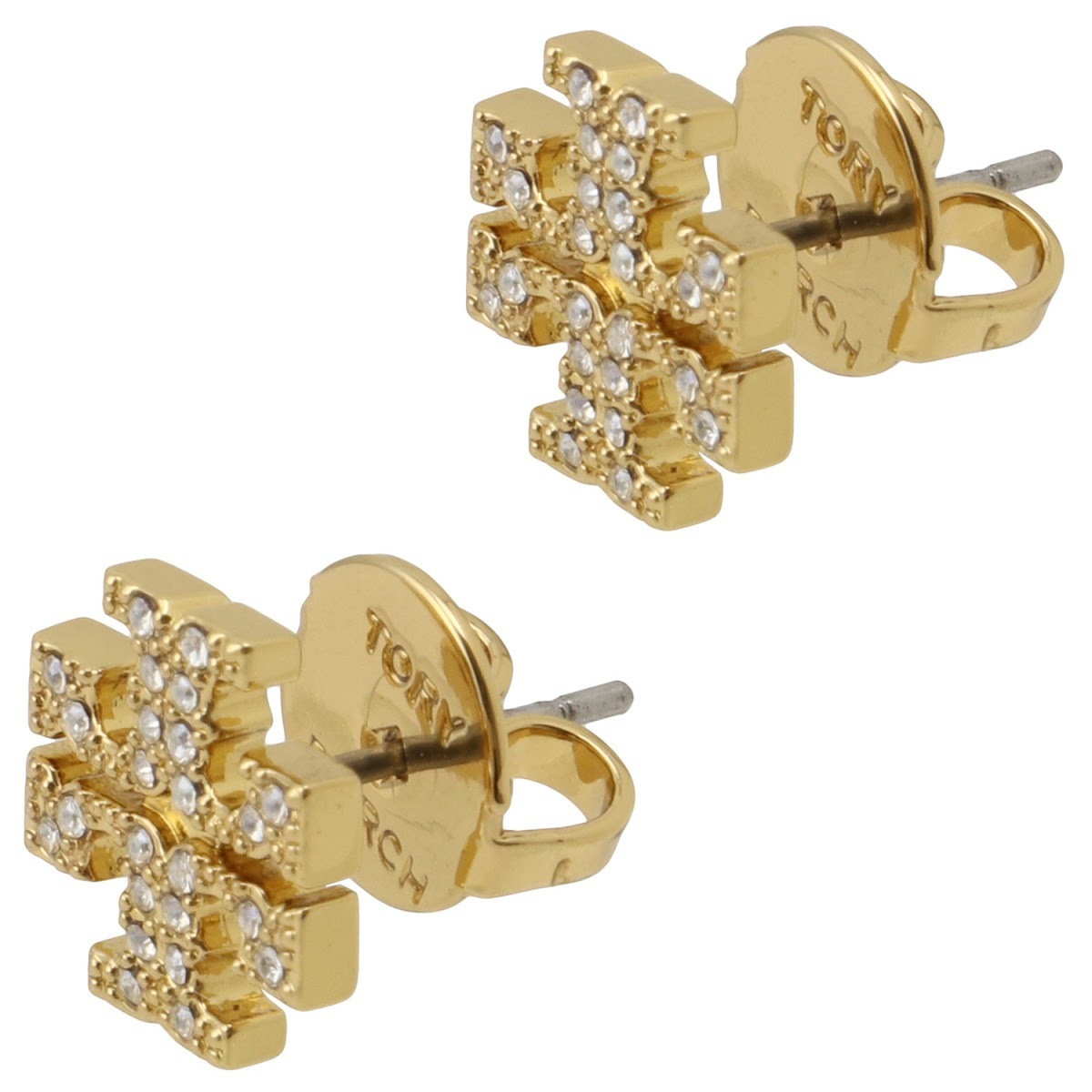 トリーバーチ Tory Burch 53423-783 キラ パヴェ スタッズ ピアス ダブルT ロゴ ゴールド レディース アクセサリー Kira Pave Stud Earring