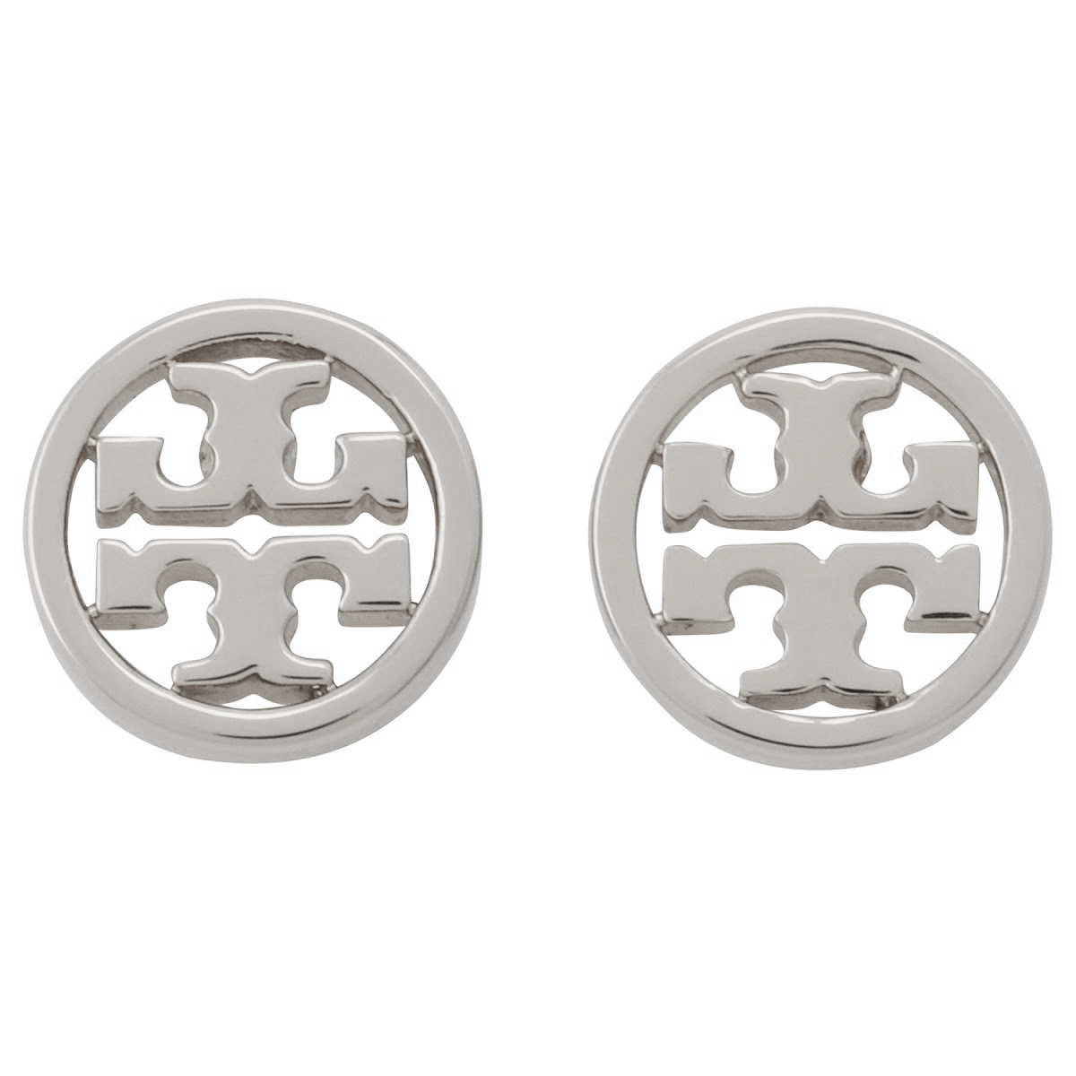 トリーバーチ Tory Burch 11165518-022 ダブルT ロゴ ミラー サークル スタッド ピアス シルバー レディース アクセサリー MILLER STUD EARRING